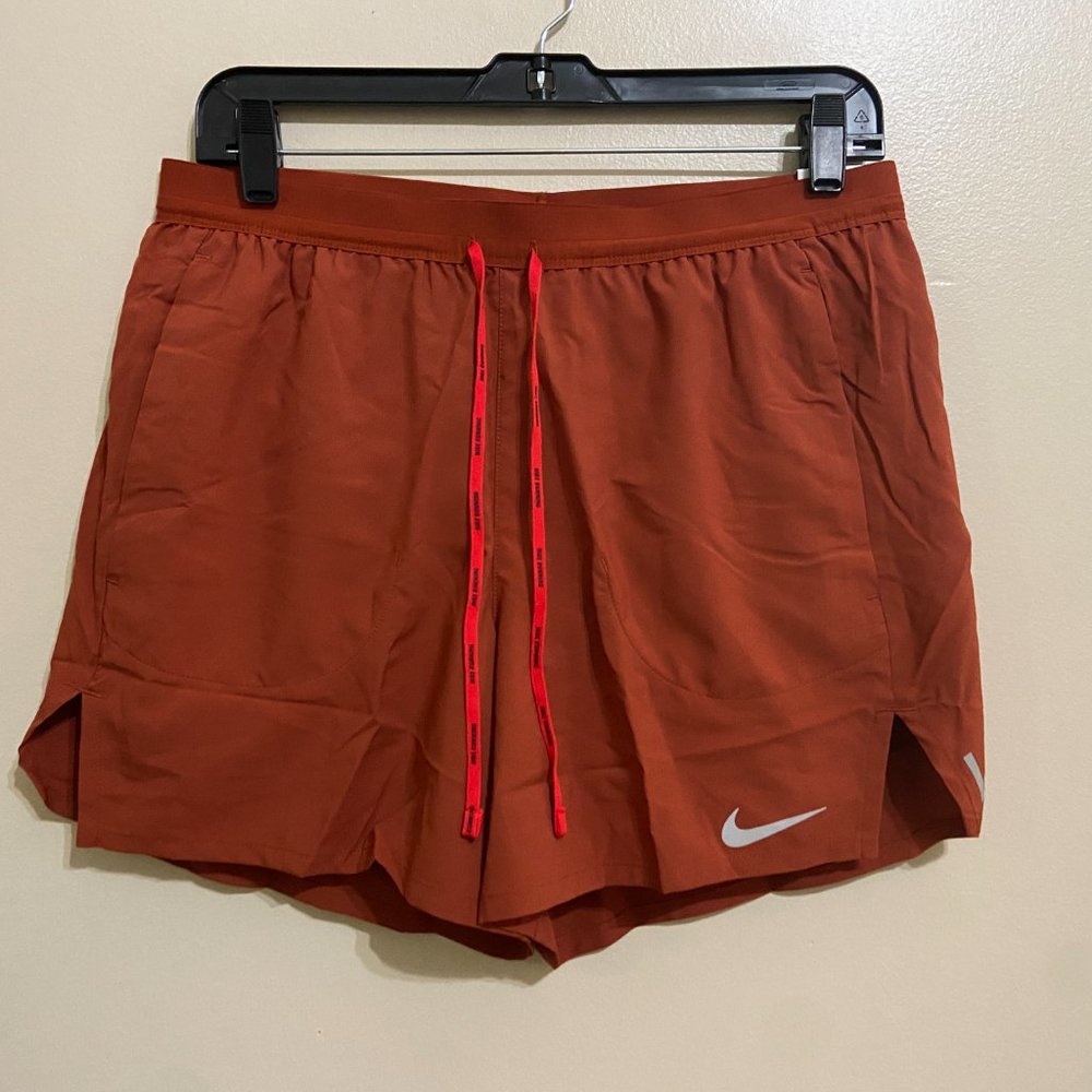 Nike Flex Stride 5'' Rugged Orange Mens Running Shorts CJ5453-832 Size M NEW - Picture 2 of 14